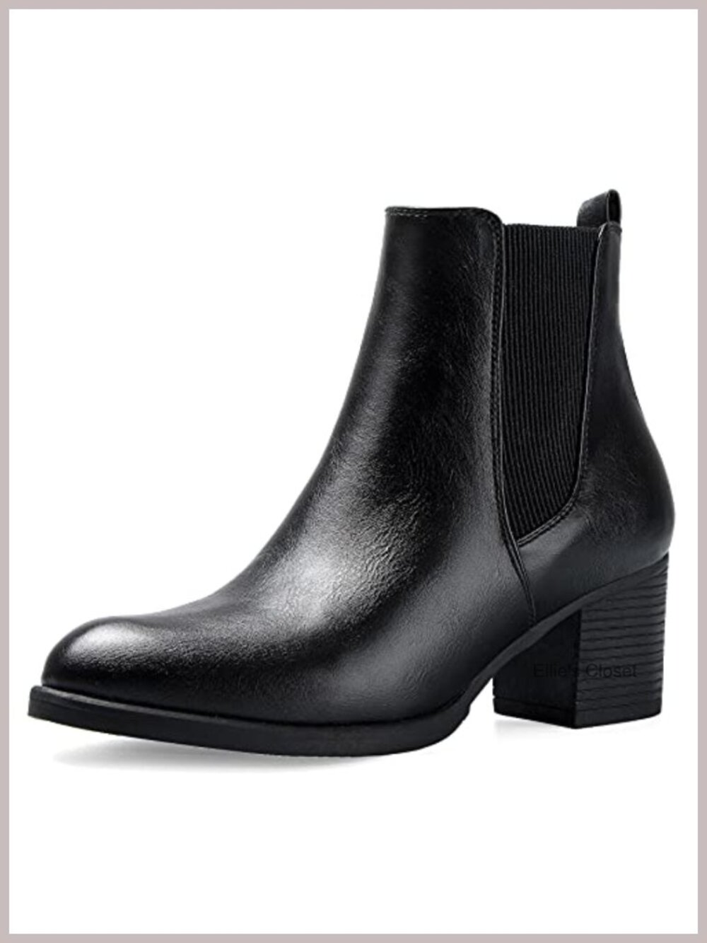 Women's Chelsea Ankle Boots Chunky Block Heel Slip On Fall Booties